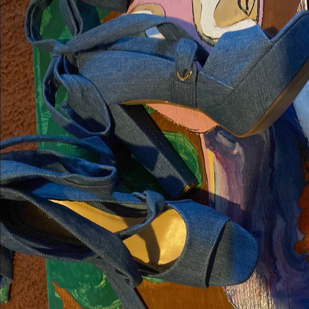 Women's Denim Platform Sandals